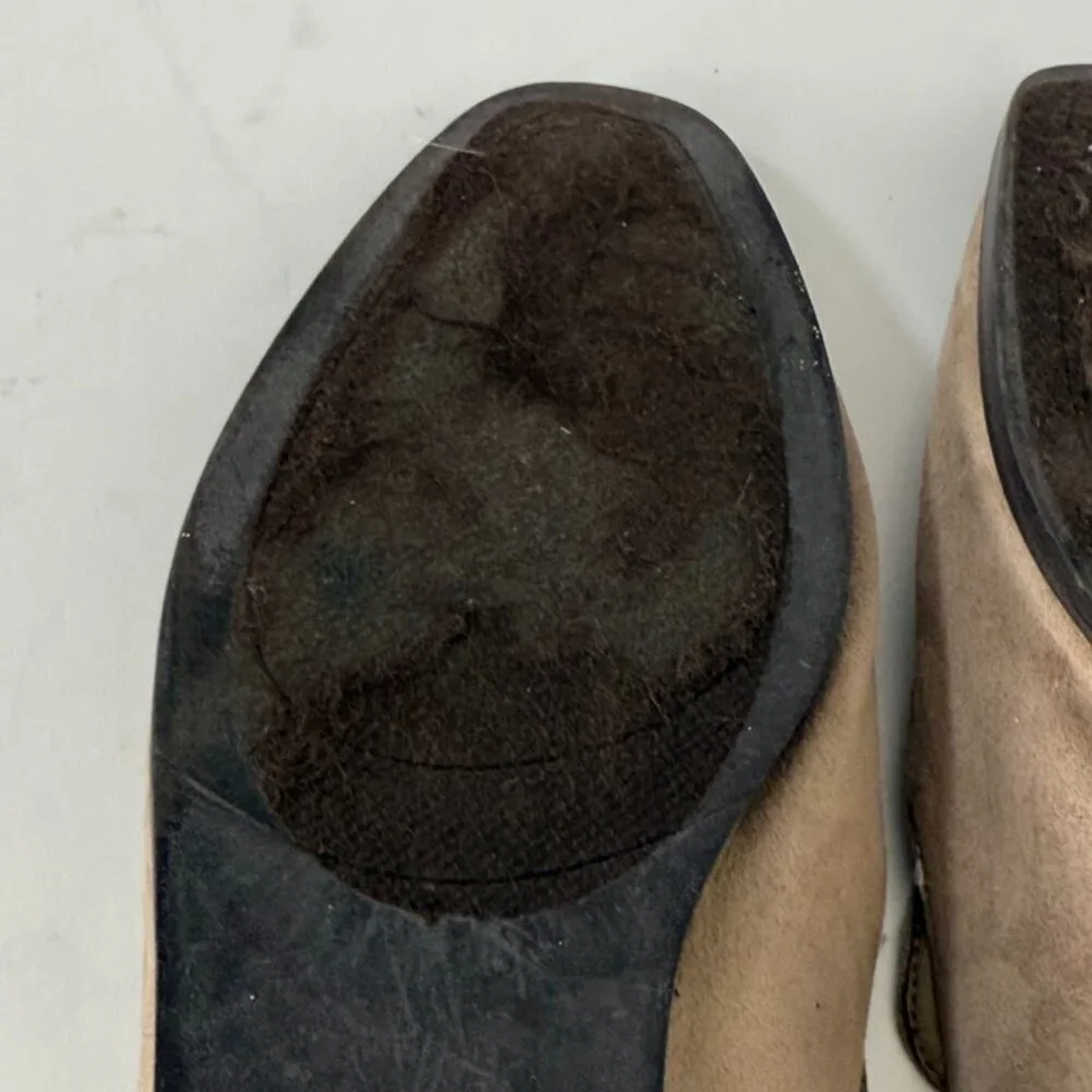 VINTAGE HAVANA Taupe Beige Polly Suede Loafers